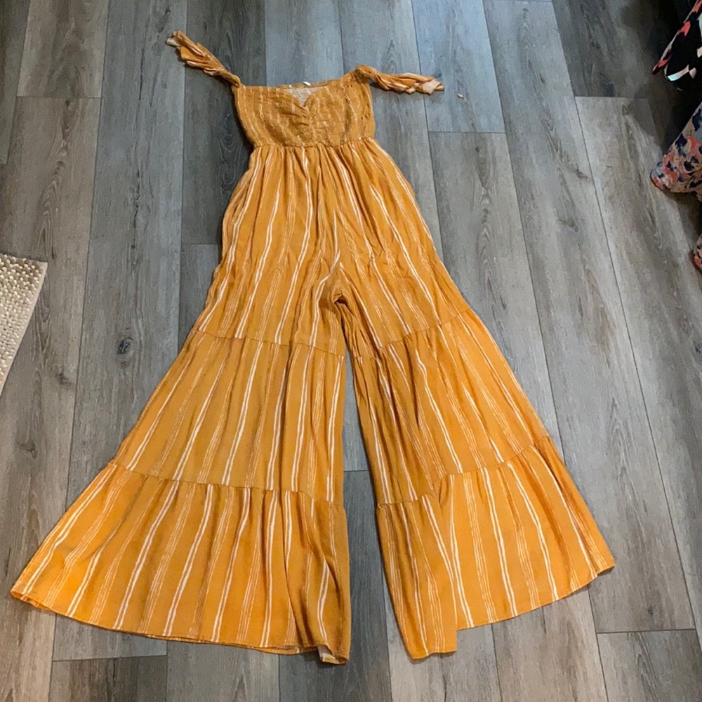 Boutique- mustard yellow one piece jumper